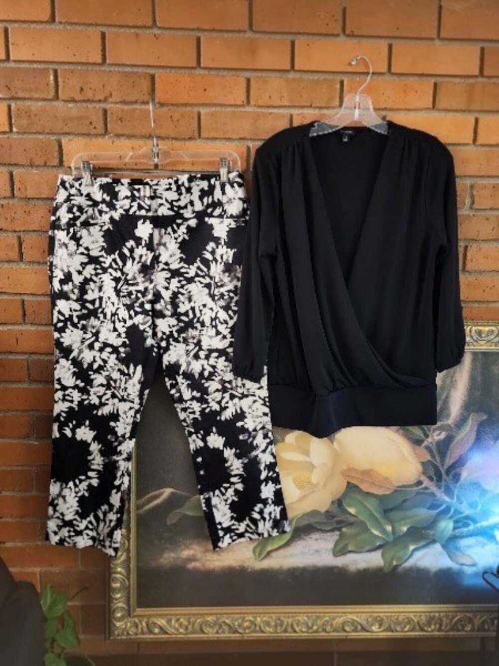 7th Avenue New York & Co Pant Size 8  & Talbots Top Small (runs large)